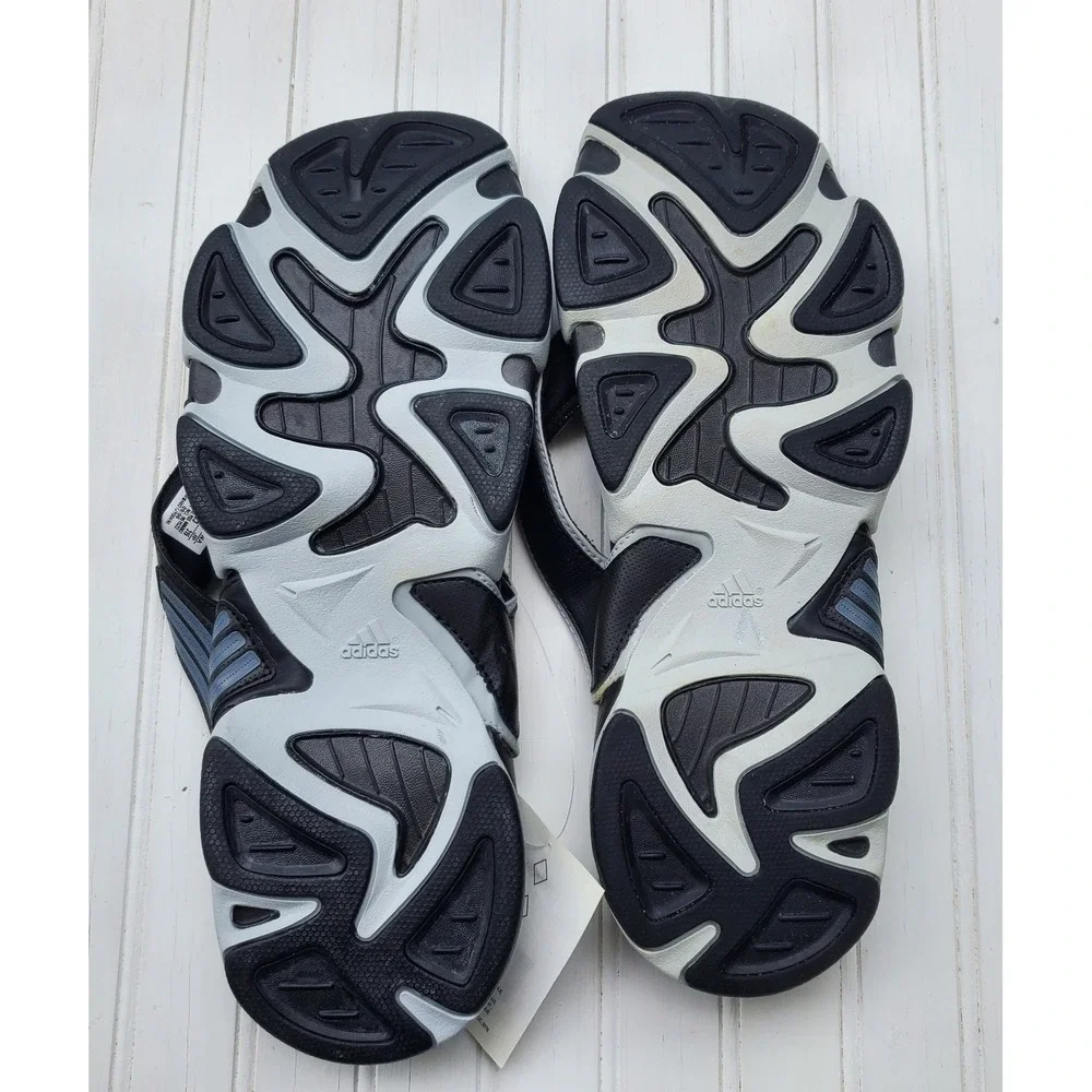 Adidas RT Thong 2 Mens Sandals Black Grey Athletic Flip Flops 661522 Size 13